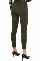 Liu Jo White pantaloni bottom up in cotone stretch verde