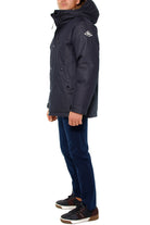 Roy Roger's Uomo parka in denim imbottitura piuma blu