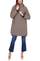 Krakatau parka lungo con cappuccio beige