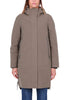 PARKA LUNGO CON CAPPUCCIO BEIGE