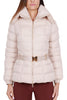 SHORT DOWN JACKET WITH BUTTER WRAP COLLAR