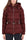 SHORT JACKET IN NYLON JACQUARD BORDEAUX