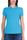 WOMEN'S SHORT-SLEEVED POLO SHIRT IN TURQUOISE STRETCH PIQUET