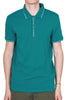 MEN'S POLO SHIRT WITH GREEN ZIP