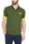 MEN'S POLO SHIRT SHORT SLEEVES IN GREEN COTTON PIQUET