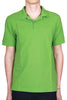 MEN'S POLO SHIRT SHORT SLEEVES IN GREEN COTTON PIQUET