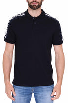 Ax Uomo polo uomo piquet con bande logate blu