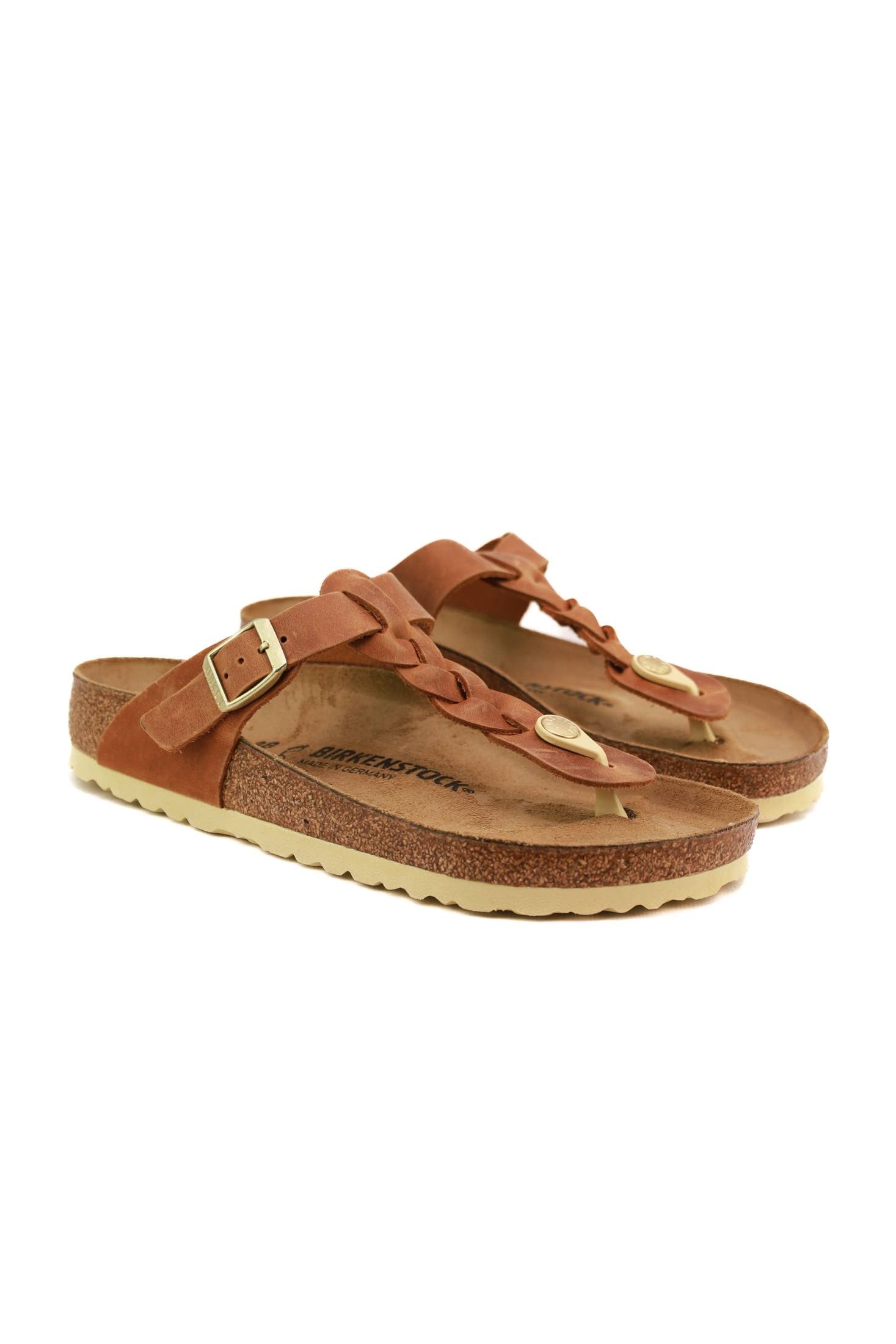 Birkenstock sandalo infradito gizeh cognac