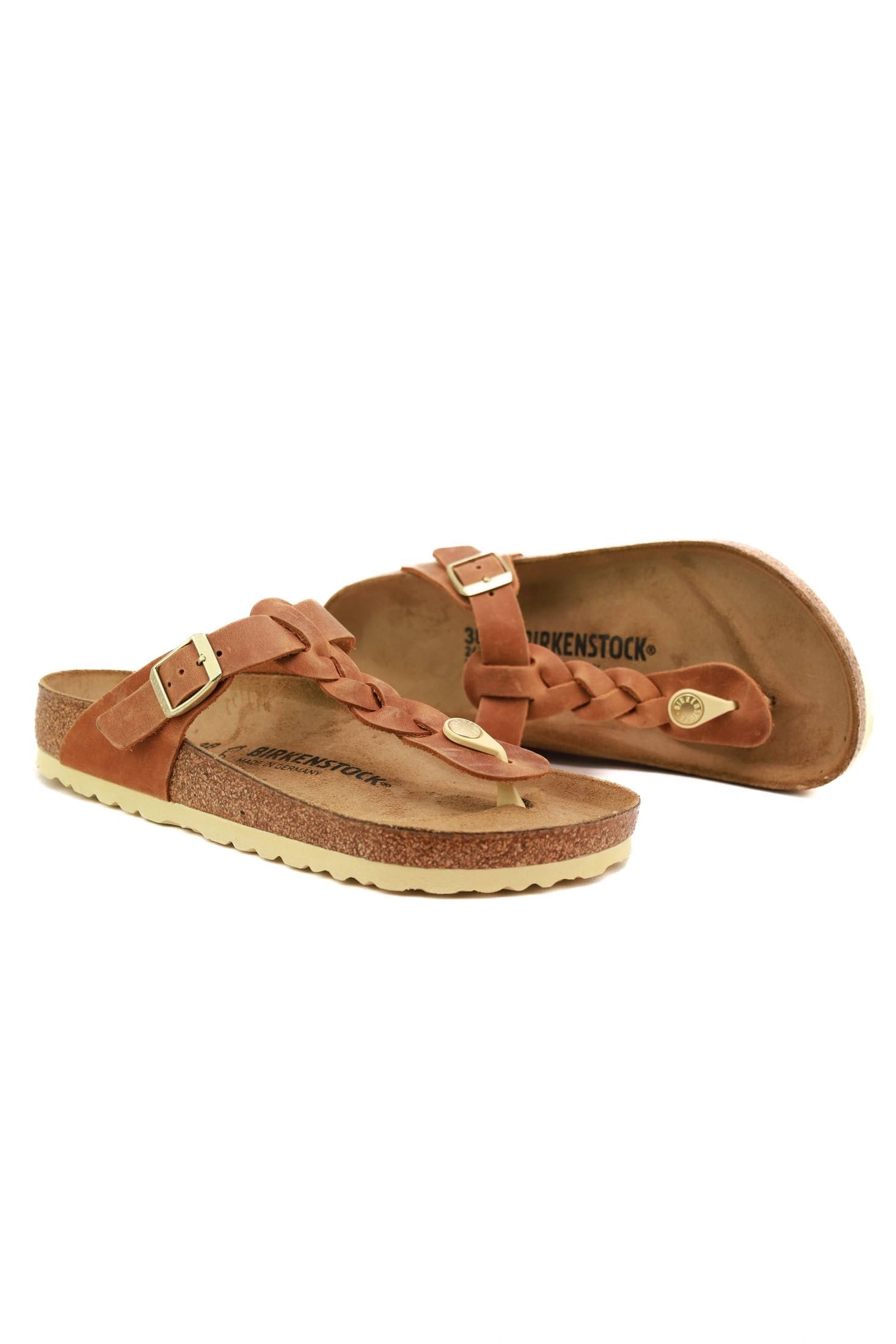 Birkenstock sandalo infradito gizeh cognac