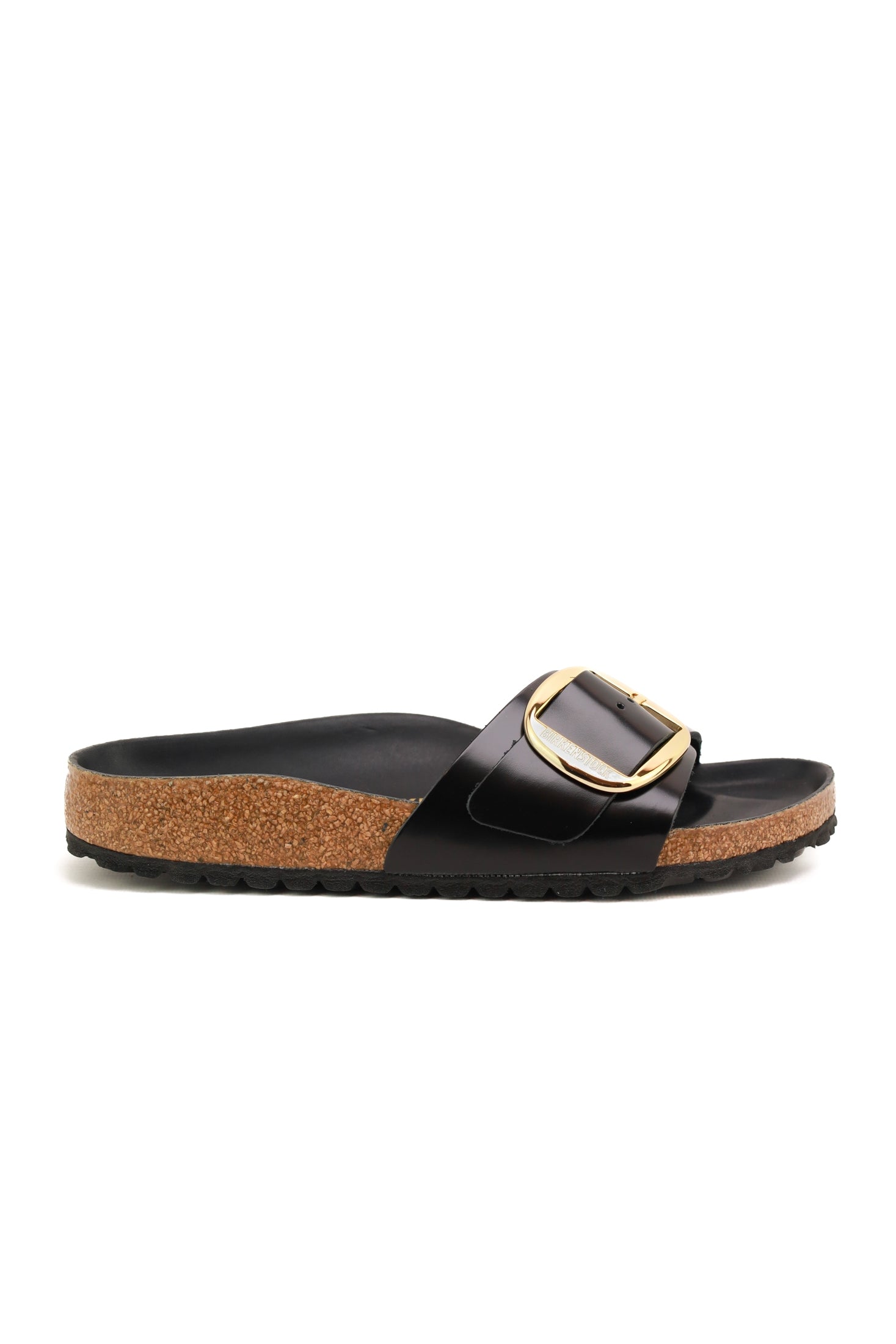 Birkenstock sandalo madrid big buckle nero