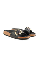 Birkenstock sandalo madrid big buckle nero