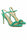 GREEN SUEDE HIGH HEEL SANDAL