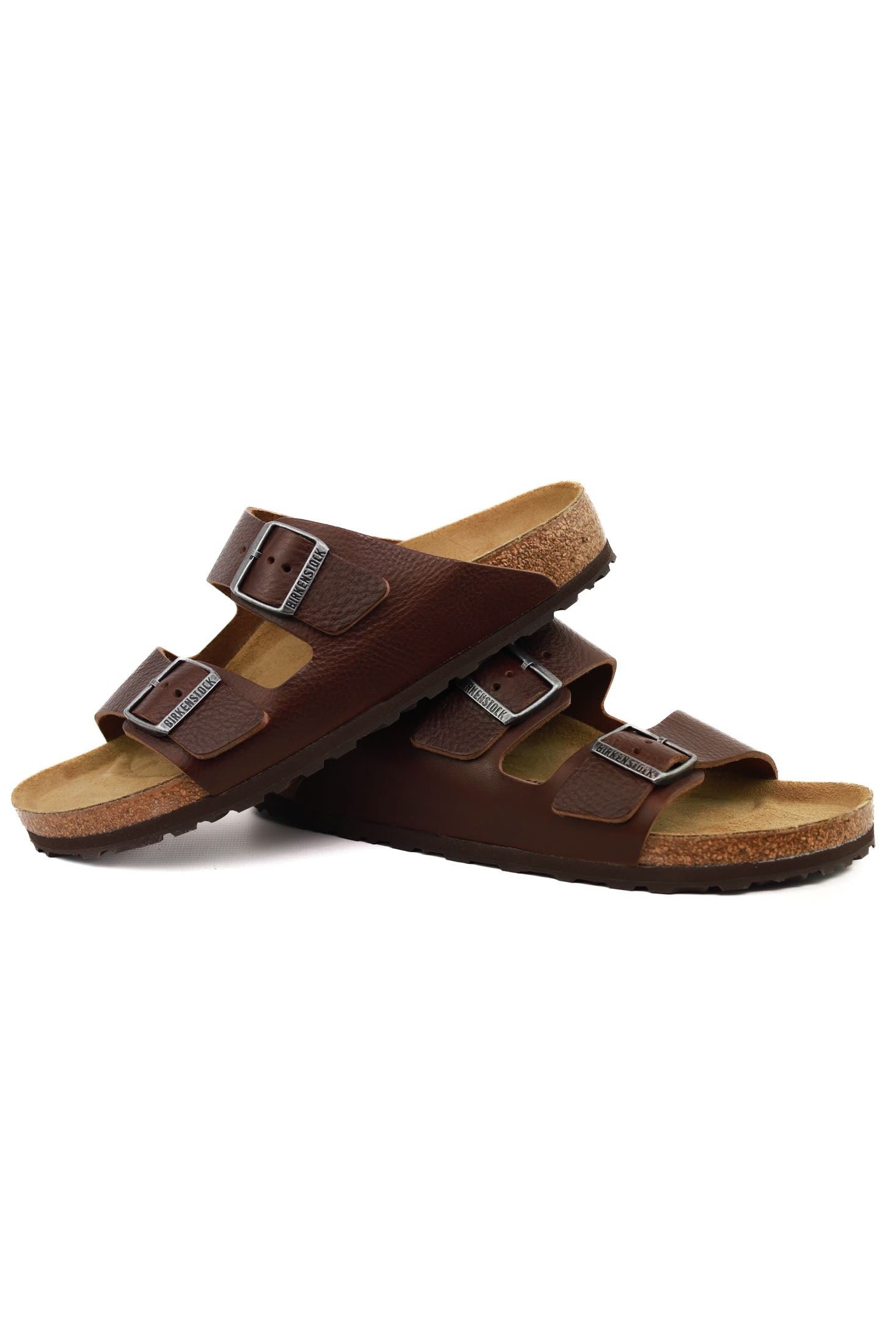 Birkenstock sandalo uomo arizona in pelle marrone