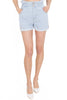 DENIM SHORTS WITH BLUE ELASTIC