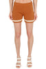 BROWN KNITTED SHORTS