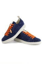 Panchic sneaker in suede con lacci colorati blu