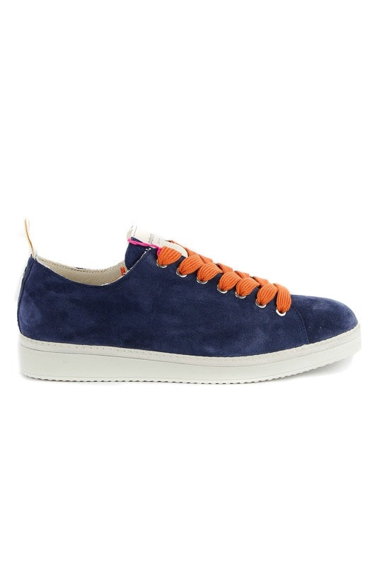 Panchic sneaker in suede con lacci colorati blu