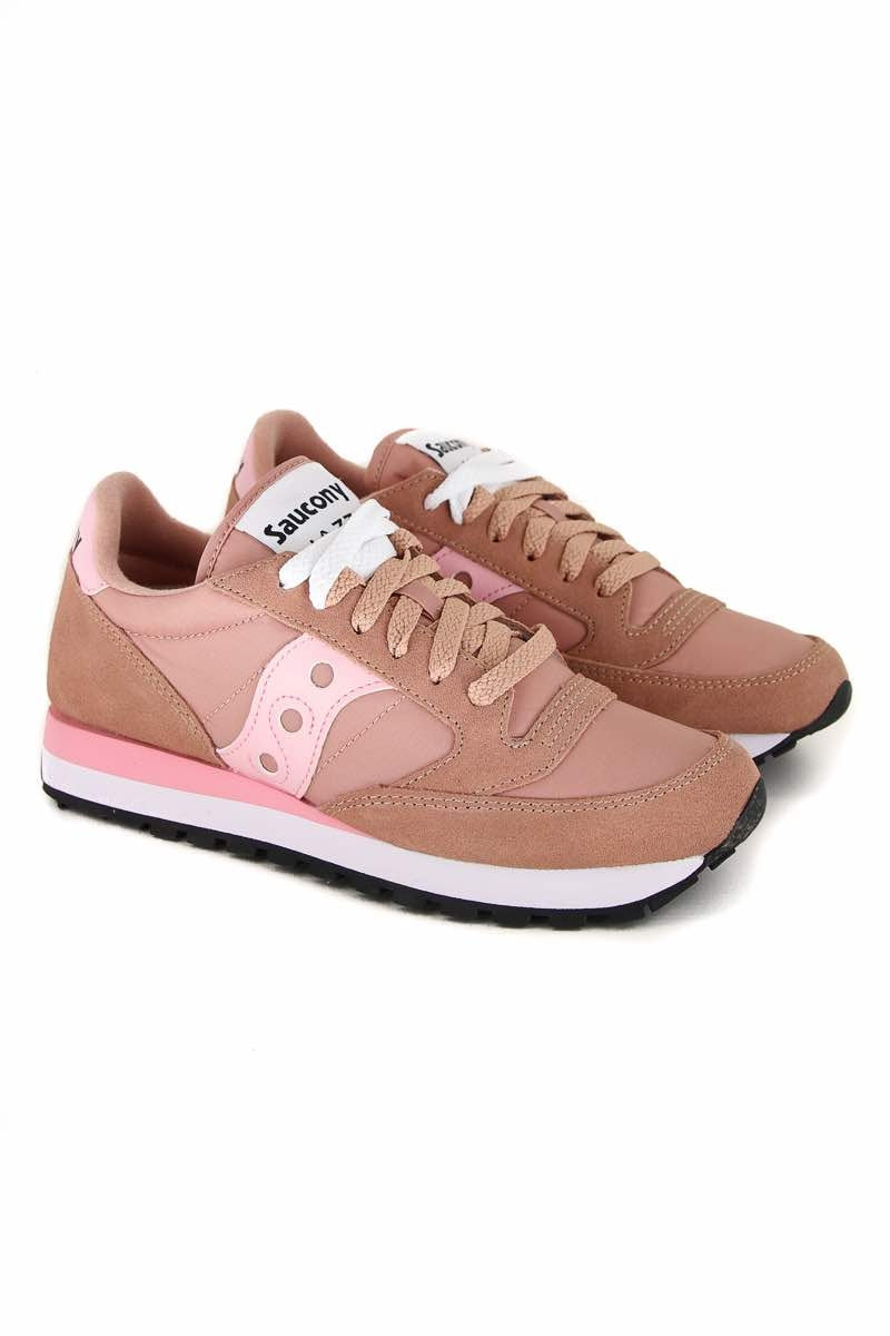 Saucony sneaker jazz originals in pelle e tessuto rosa