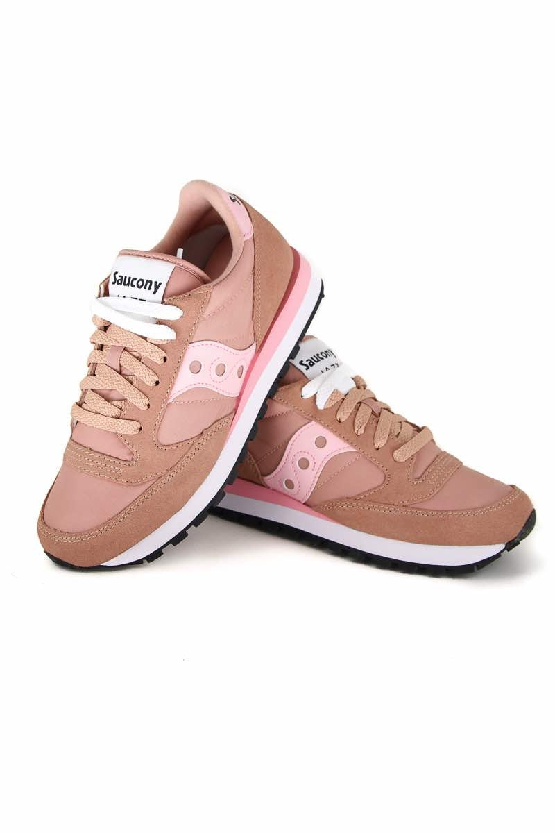 Saucony sneaker jazz originals in pelle e tessuto rosa