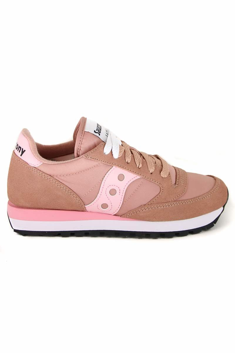 Saucony sneaker jazz originals in pelle e tessuto rosa