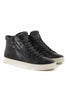 SNEAKERS ALTA IN PELLE CON ZIP NERO