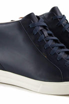 Asak sneakers alte in vera pelle blu