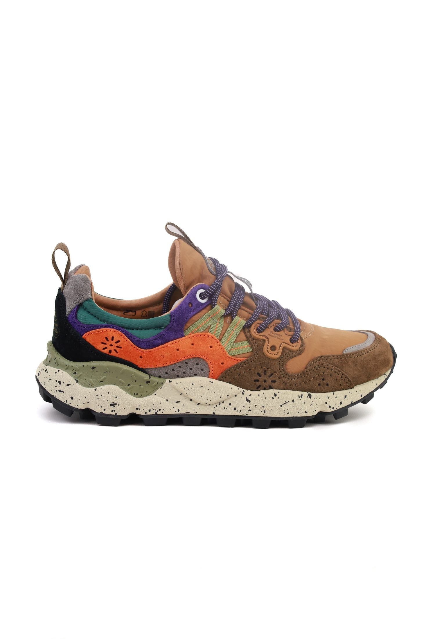 Falc sneakers donna in camoscio e tessuto marrone