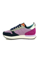 Sun68 Scarpe sneakers donna in pelle e tessuto arancio