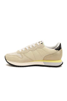 Sun68 Scarpe sneakers donna in pelle e tessuto beige