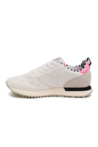 Sun68 Scarpe sneakers donna in pelle e tessuto bianco