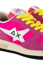 Sun68 Scarpe sneakers donna in pelle e tessuto fuxia