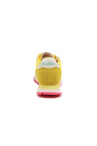 Sun68 Scarpe sneakers donna in pelle e tessuto giallo