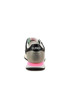 Sun68 Scarpe sneakers donna in pelle e tessuto nero