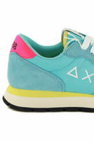 Sun68 Scarpe sneakers donna in pelle e tessuto turchese