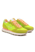 Sun68 Scarpe sneakers donna in pelle e tessuto verde