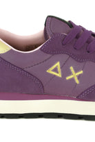 Sun68 Scarpe sneakers donna in pelle e tessuto viola