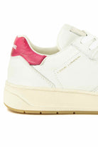 Crime sneakers donna in pelle stile basket bianco