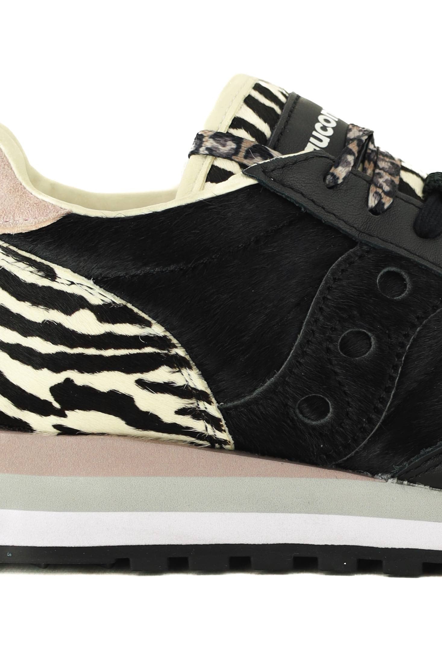 Saucony sneakers donna jazz originals in pelle animalier nero