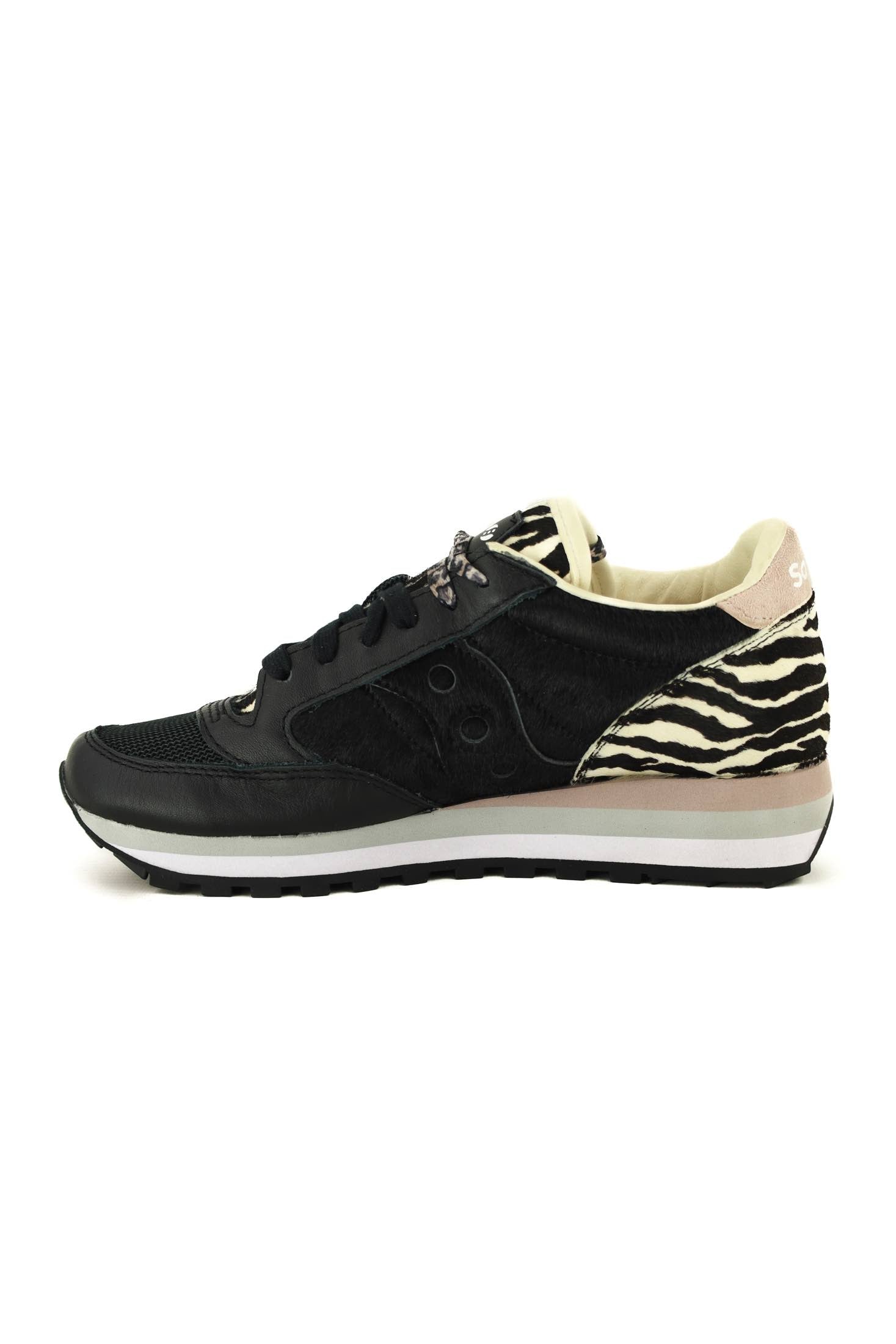 Saucony sneakers donna jazz originals in pelle animalier nero