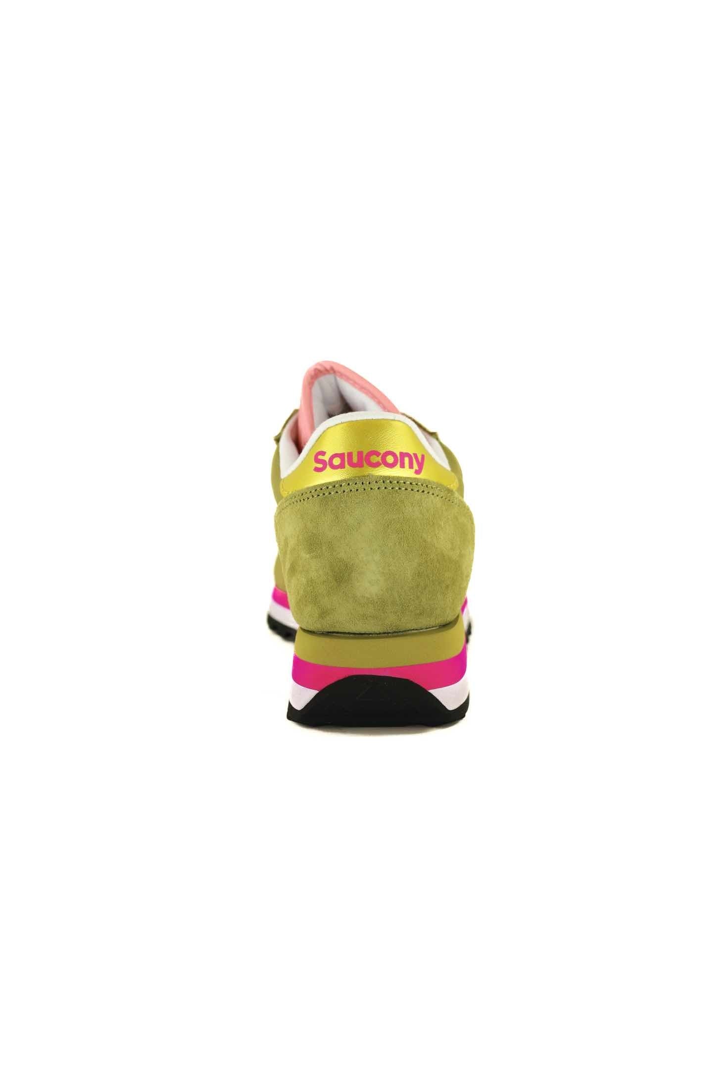 Saucony sneakers donna jazz triple in pelle e nylon verde