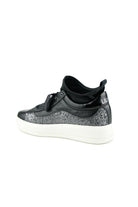 Liu Jo Scarpe sneakers in pelle con calza e glitter nero