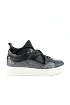 Liu Jo Scarpe sneakers in pelle con calza e glitter nero