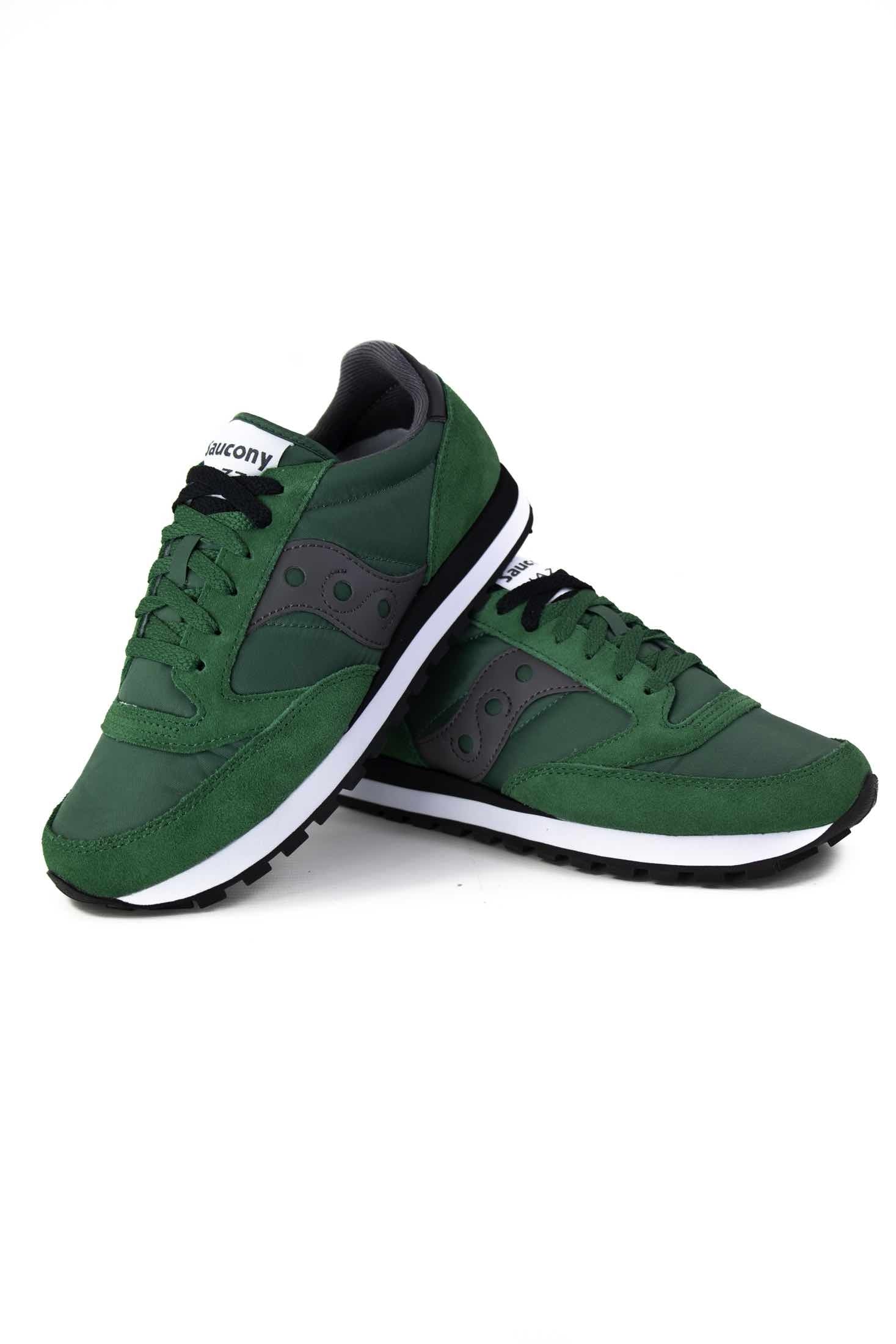 Saucony sneakers jazz originals in pelle e tessuto verde