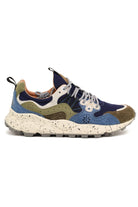 Falc sneakers uomo in camoscio e tessuto blu