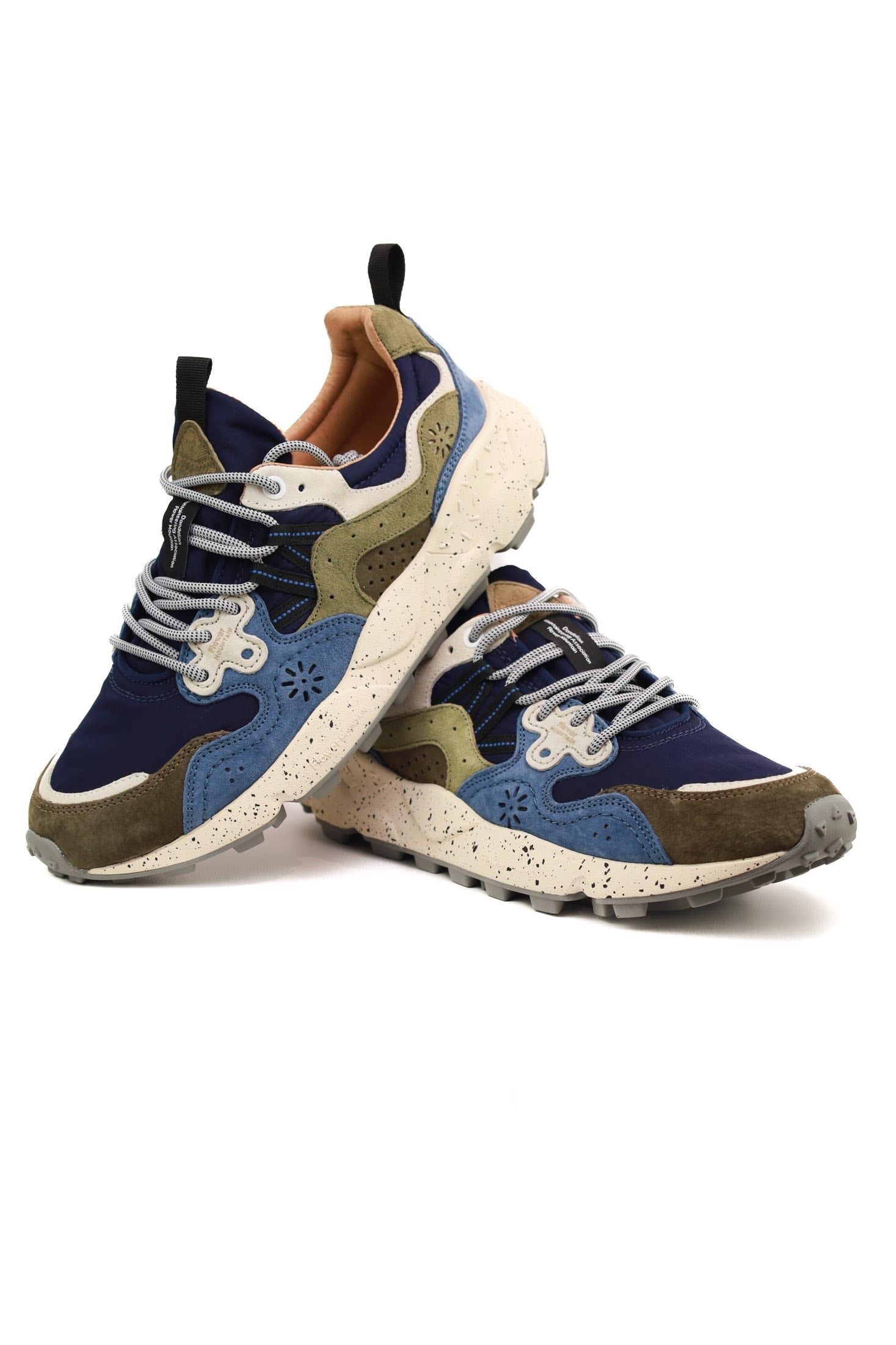 Falc sneakers uomo in camoscio e tessuto blu