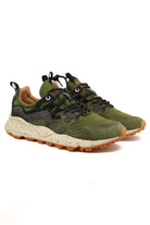 Falc sneakers uomo in camoscio e tessuto verde