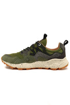 Falc sneakers uomo in camoscio e tessuto verde