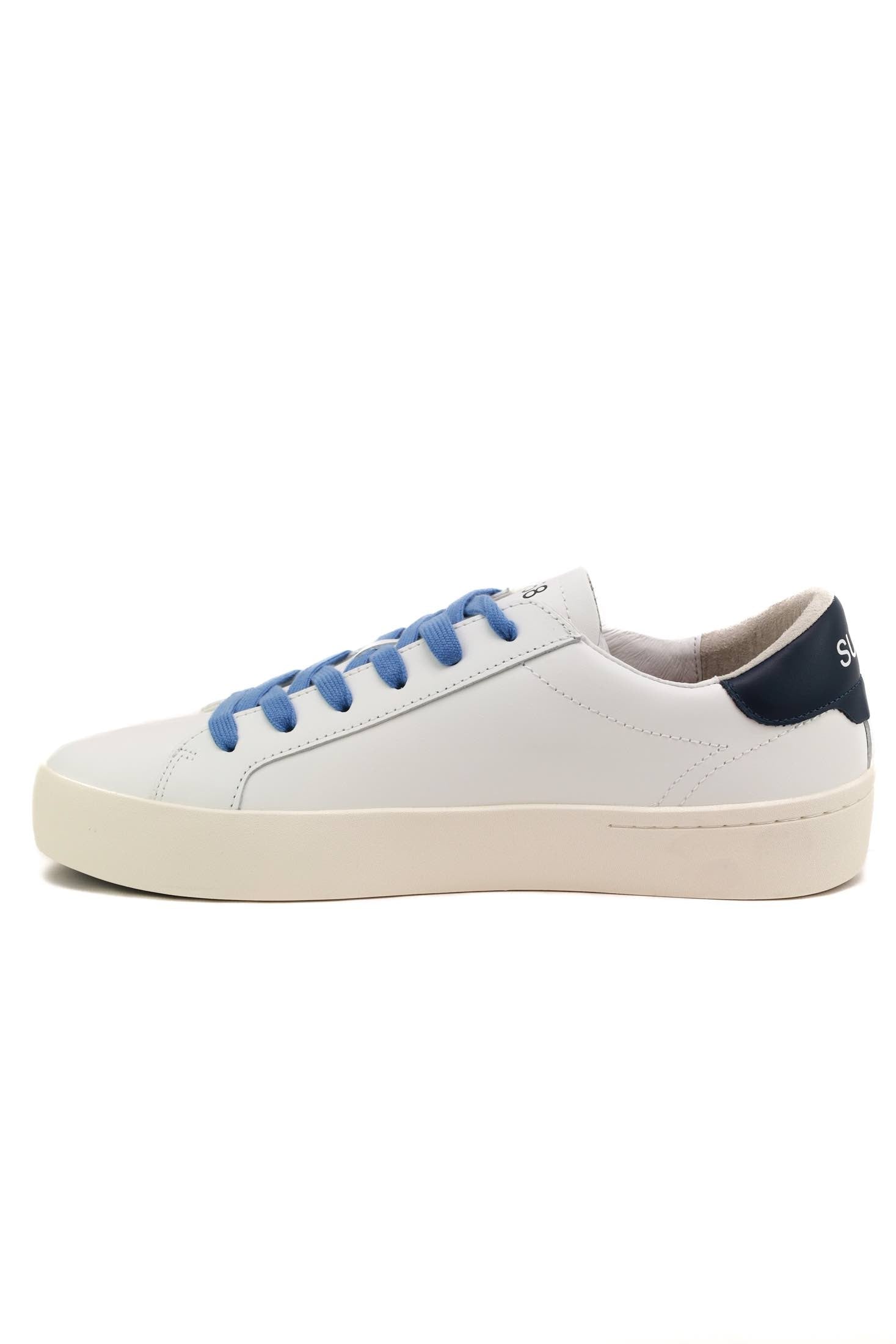 Sun68 Scarpe sneakers uomo in pelle bianco