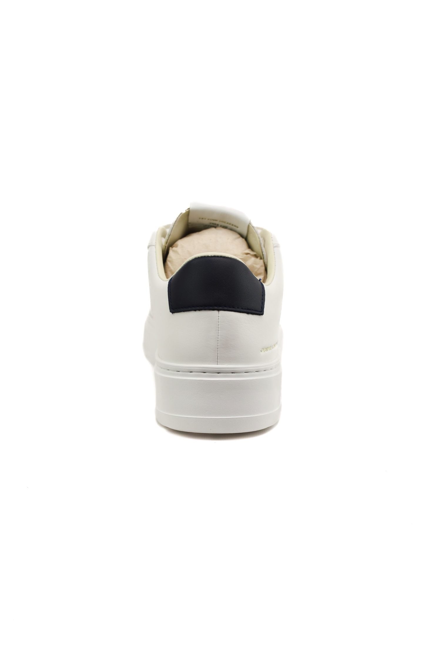 Crime sneakers uomo in pelle con suola extra light bianco