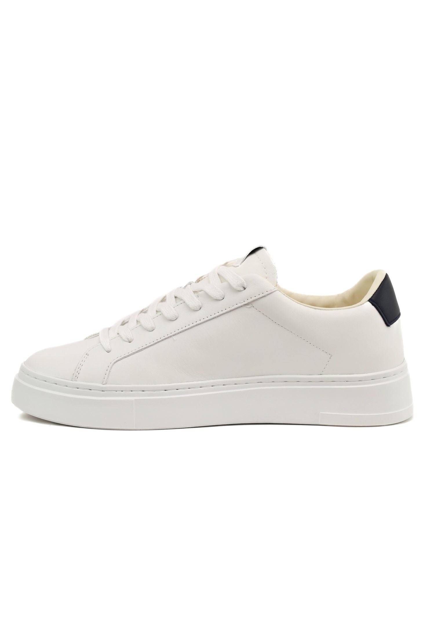 Crime sneakers uomo in pelle con suola extra light bianco